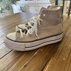 Converse Women's High-Top Platform Sneakers - Tan